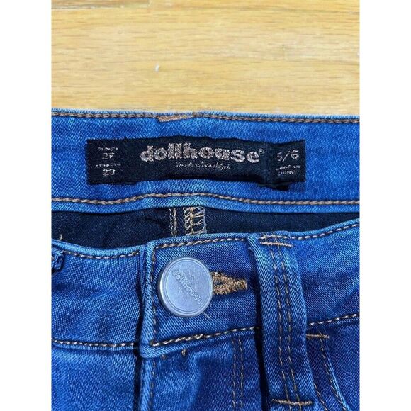 Dollhouse Women's Jeans Size 5/6 Blue Mid Rise Skinny Denim Everyday Wear - Picture 3 of 8